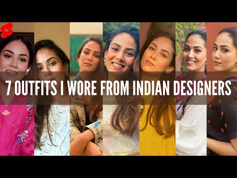 7 Outfits I Wore From Indian Designers 👗#Shorts