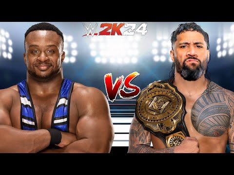 WWE 2K24 BIG E VS. JEY USO FOR THE WWE INTERCONTINENTAL CHAMPIONSHIP BELT!