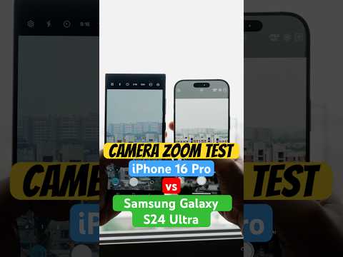 Zoom Test - iPhone 16 Pro vs Samsung Galaxy S24 Ultra #iphone #s24ultra #camera