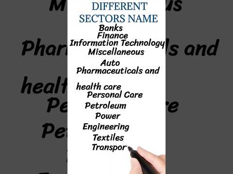 Different sectors of market || top SECTOR of market #stockmarket #india #shorts