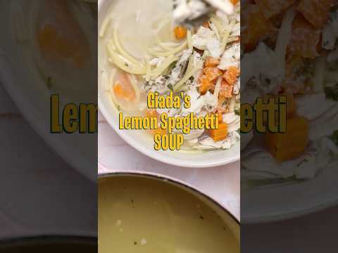 Lemon Spaghetti Soup 🍋