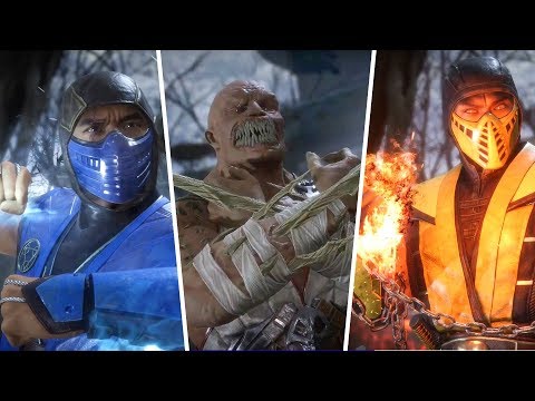 Mortal Kombat 11 - All Sub-Zero, Scorpion, Baraka and Raiden Intros So Far