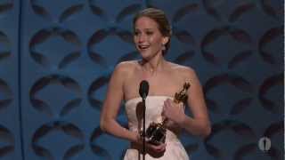 Jennifer Lawrence Wins Best Actress: 85th Oscars (2013)