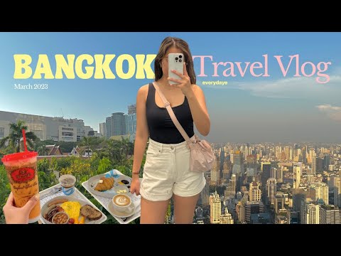 bangkok travel vlog 🇹🇭 my  first time in thailand: food trip, shopping, and city views