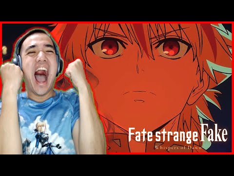 LETS GOOOO😍 | Fate/strange Fake Whispers of Dawn OFFICIAL TRAILER REACTION [フェイト ストレンジフェイク 第1話予告PV]