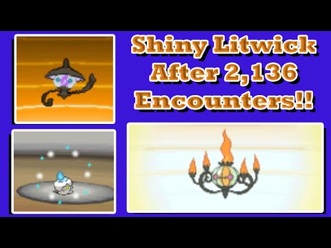 Shiny Litwick In Pokemon White After 2,136 RE's!