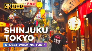 Explore the MOST FAMOUS Spots in SHINJUKU TOKYO 🇯🇵 | Godzilla Statue, Kabukicho, Omoide Yokocho【4K】