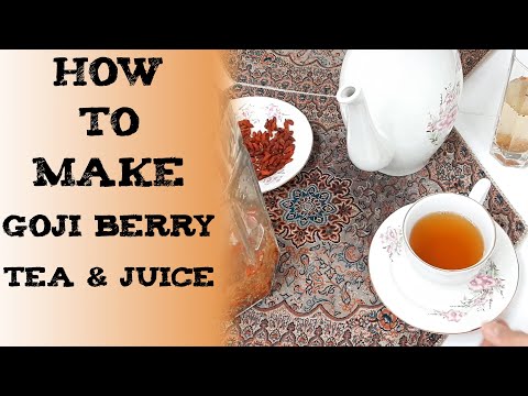 how to make goji berry tea 枸杞茶 गोजी जामुन заваривать ягоды годжи Bayas de Goji tea Goji Beeren Tee