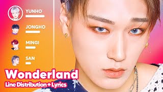 ATEEZ - Wonderland (Line Distribution + Lyrics Karaoke) PATREON REQUESTED