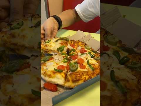 Your fav pizza at Domino’s?😍 #pizza #dominos #cheesy #ytshortsindia #foodvlog #pizzalover #yumyum