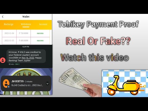 Today New Earning app 2022🔥Tobikey Payment Proof🔥How to Earn Money Tobikey App..!