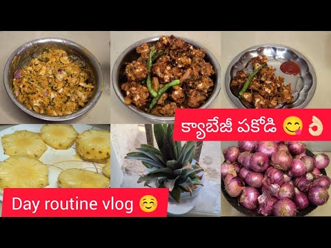 Day routine vlog ☺️|క్యాబేజీ పకోడి 😋👌🏻||పిల్లలకు హాలీడేస్ start అయ్యాయొచ్ 🤗@MS3sweethome