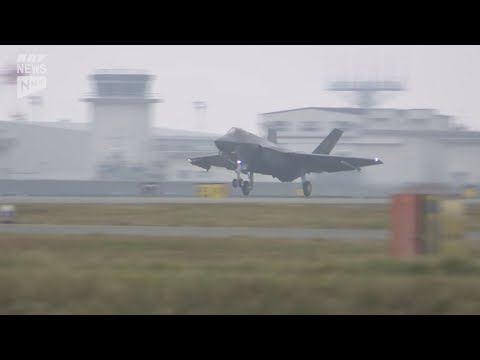 【米海軍F35C】岩国基地到着 日本国内初配備