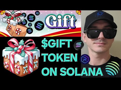 $GIFT - GIFT TOKEN on SOLANA CRYPTO COIN HOW TO BUY MEMECOIN AIRDROP RAYDIUM JUPITER METEORA XMAS