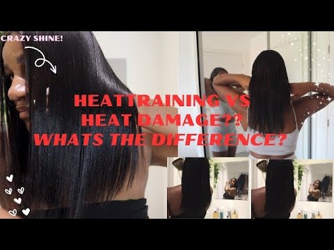 heat training Vs Heat damage on straight natural hair |Natural Nadine