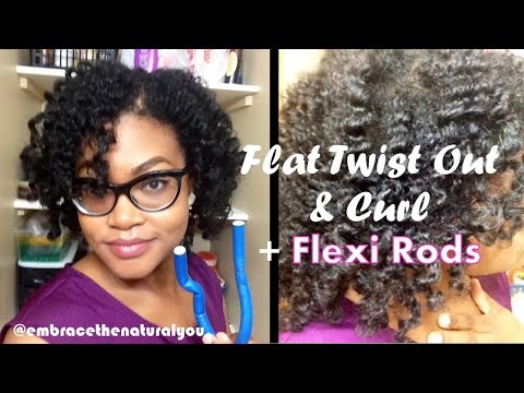 Natural Hair Twist and Curl with Flexi Rods