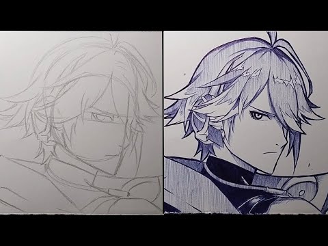 How To Draw Alhaitham Step By Step - [Genshin Impact]