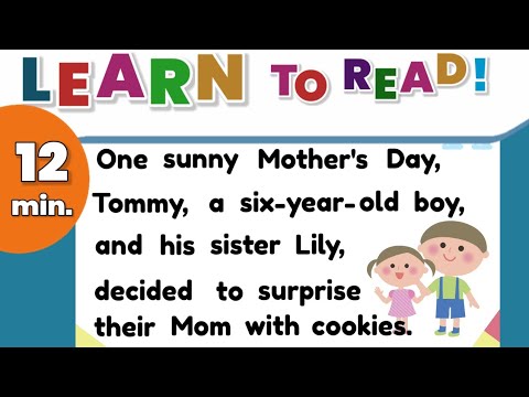 STORY READING FOR KIDS | Mother's Day Dough Delight | Practice Reading | English  Reading Lesson