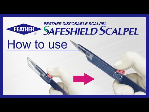 【How to use】FEATHER Safeshield Scalpel