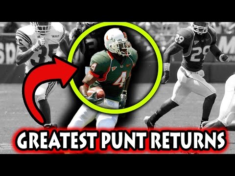 Greatest Punt Returns in Football History