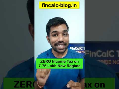 Zero Income Tax on 7.75 Lakh with New Tax Regime #shorts #fincalc