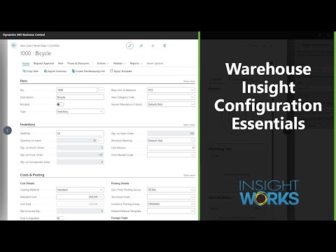 Warehouse Insight Configuration Essentials (C14)