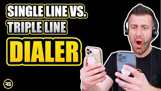 Real Estate Cold Calling: Triple Line Dialer Vs. Single Line Dialer