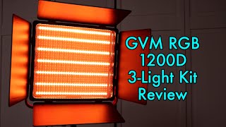 GVM RGB 1200D 3-Light Kit: Unboxing, Operation, Using the App & Review!