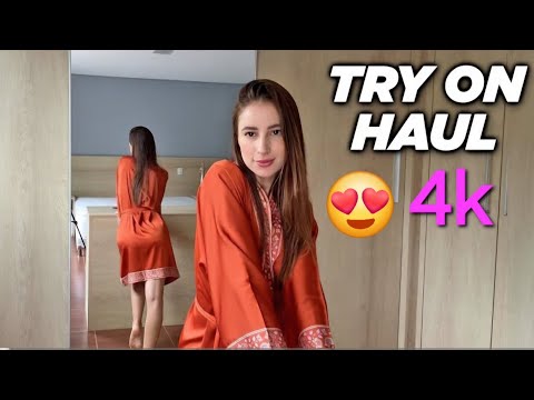 4K BLACK TRANSPARENT FISHNET ONE PIECES DRESS TRY ON HAUL LATEST 2024