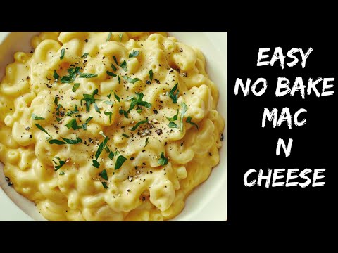 How to make Mac N Cheese on Stovetop - Easy No Bake Mac N Cheese recipe - Cheesy Pasta recipe