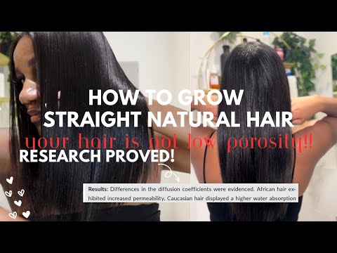 black people DO NOT have LOW POROSITY hair | Grow straight natural hair | Natural Nadine