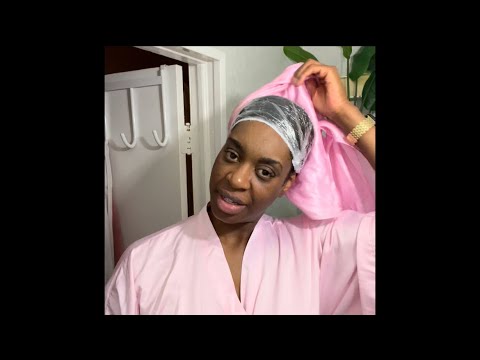 I tried the Saran Wrap method on my 4c hair and this is what happened