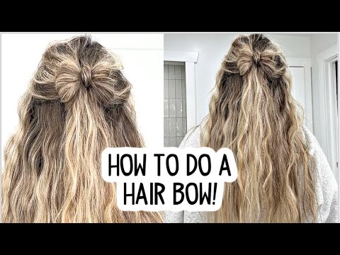 HOW TO DO A HAIR BOW HAIRSTYLE - EASY HAIR TUTORIAL! Short, Medium, and Long Hair