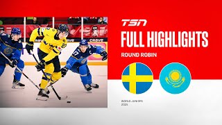 2025 World Junior Championship Highlights: Sweden vs. Kazakhstan