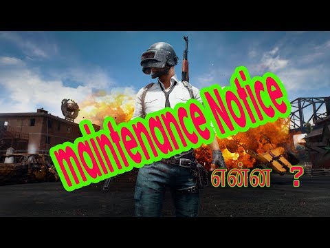 Pubg Maintenance Notice explained in tamil #SpyTech