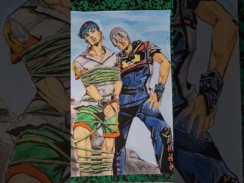 Jojo's Bizarre Adventure #youtubehighfive #fanart #shorts