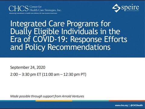 Integrated Care Programs for Dually Eligible Individuals in the Era of COVID-19