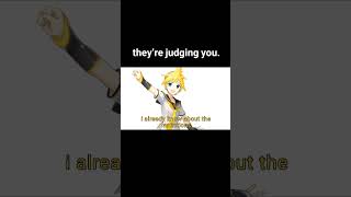 the kagamine’s are scared of fans (talkloid) #shorts #talkloid #kagamine #kagaminerin #kagaminelen