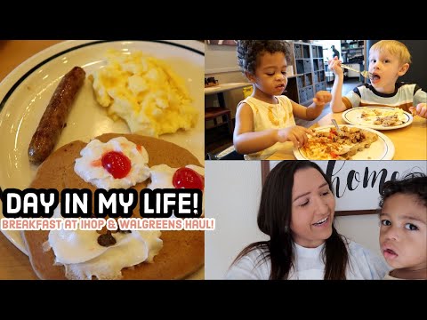 Breakfast at Ihop & Walgreens haul! | DITL Mom of 2 | Sasha Gautreaux