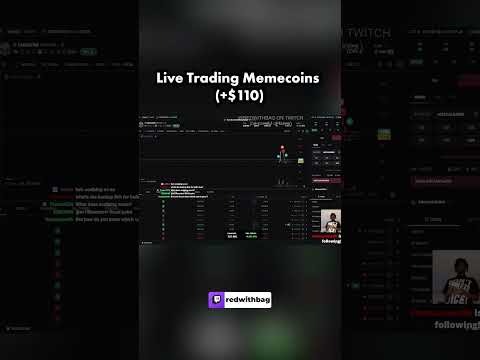 I Made $110 Trading Memecoins Live!