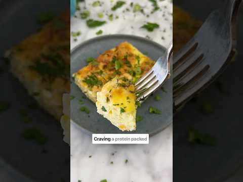 Easy Cottage Cheese Egg Bake Packed With Protein!