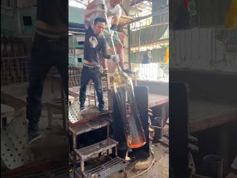 Handmade glassware production #glassware #factoryshorts #productionline