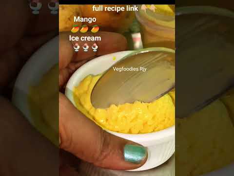 #mango 🥭🥭🥭🥭 Icecream 🍨🍨🍨🍨#recipe #video @VegfoodiesJ