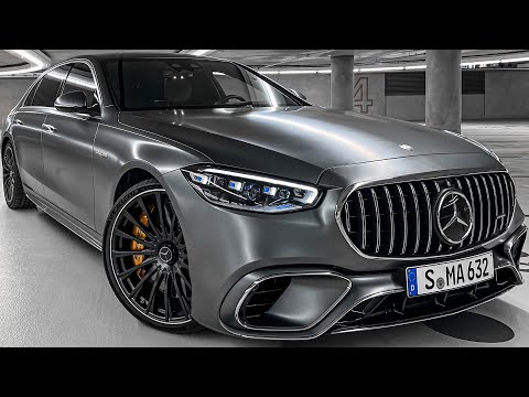 NEW 2025 Mercedes S63 AMG +SOUND! 802 HP V8 HYBRID! Exterior Interior Review 4k