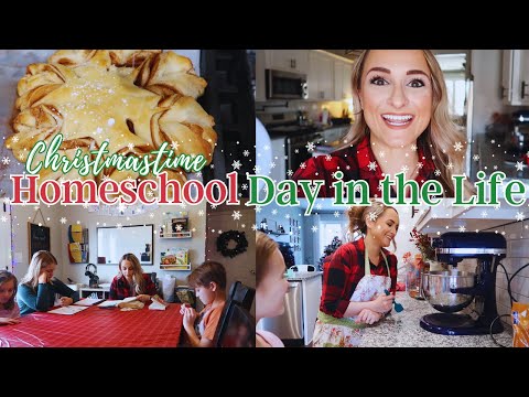 CHRISTMASTIME HOMESCHOOLING DAY IN THE LIFE // Christmas Study / Holiday Baking & Gifting