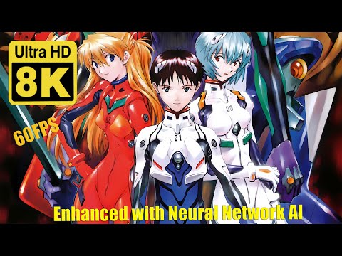 Neon Genesis Evangelion  Intro Opening Theme BluRay 8K  60 FPS  (Remastered with Neural Network AI)