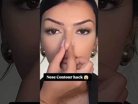 OMG😳 viral nose contour hack😱😲#makeup #shorts #shortvideo #youtubeshorts #trending #viralvideo #fyp