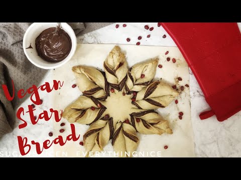 Christmas Special : Chocolate Star Bread ( Vegan! )