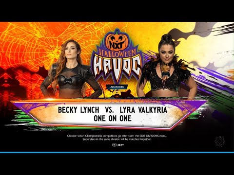 WWE 2K24 AWA Halloween Havoc: Becky lynch vs Lyra Valkyria