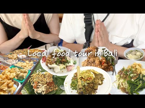 Indonesian street food tour | Japanese try local Bali food